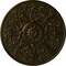 Ekena Millwork Versailles Ceiling Medallion (Fits Canopies up to 3 1/4"), Hand-Painted Green Gold, 33"OD x 1 3/4"P CM33VEGGS - alternate 1